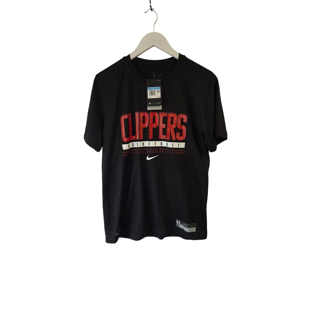 Nike T-Shirt Mens Medium‎ Black New LA Clippers Basketball Dri-FIT CK8241-010